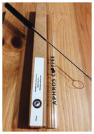 Aphros Coffee Reusable Glass Straw